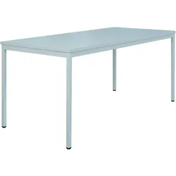 Schreibtisch Besprechungstisch Computertisch 75x160x80cm HxBxT  lichtgrau X-331100