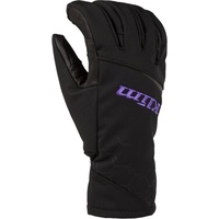 Klim Bombshell Damen Snowmobil Handschuhe, schwarz-lila, Größe XL