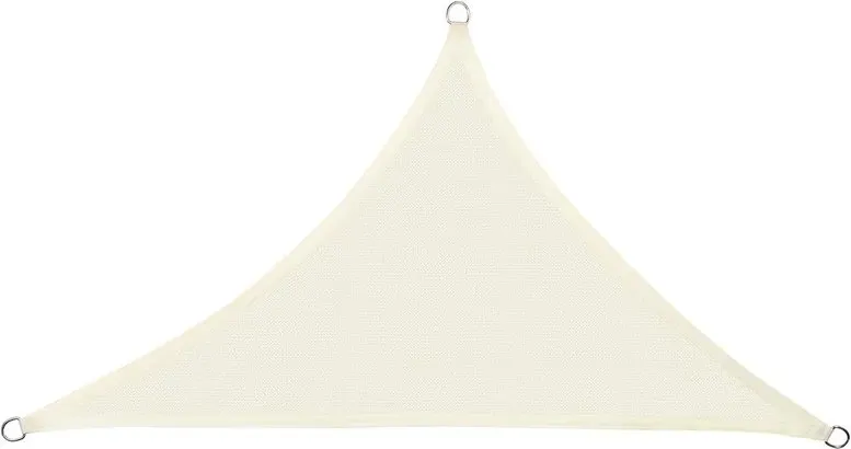 EUGAD Sonnensegel Dreieck rechtwinklig 2,5x2,5x3,5 m HDPE 200g/m2 Creme