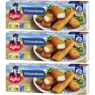 Iglo Fischstäbchen 450 Gramm x 3 STÜCK [Frischegarantie]