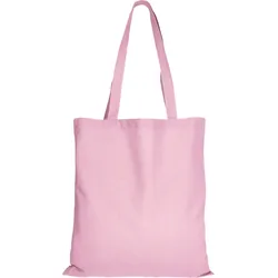 Baumwolltasche - OEKO-TEX 100 zertifiziert | mit zwei langen Henkeln | 38x42cm | Jutebeutel | Einkaufstasche | unbedruckt, rosa