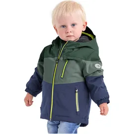KILLTEC Unisex Fisw 3 Mns Jckt Skijacke Funktionsjacke mit Kapuze und Schneefang, dunkel waldgrün, 98-104 EU
