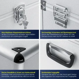 Masko Alubox Aluminium 0 l Silber