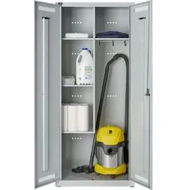 BISLEY Garderobenschrank Metall 80 x 50 x 185 cm Lichtgrau