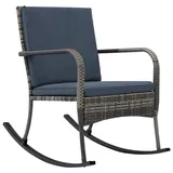 Maison Exclusive - Garten-Schaukelstuhl Poly Rattan Anthrazit - Grau