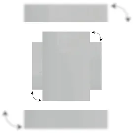 ALLboards Glas-Magnettafel 60,0 x 40,0 cm grau