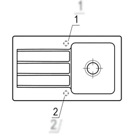Villeroy & Boch Architectura 50 weiß alpin + Handbetätigung