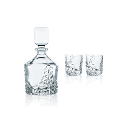 Nachtmann Glas Sculpture Whisky 3er Set, Kristallglas