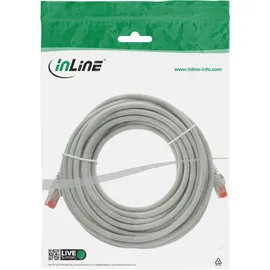 InLine Patchkabel, S/FTP (PiMf), Cat.6, 250MHz, PVC, Kupfer, grau, 30m