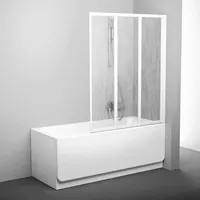 Ravak Supernova Faltbarer Badewannenschutz, 3-teilig, 140x130cm, weiß 795V010041