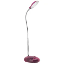 Lightbox pinke Basic LED Schreibtischlampe - 32 cm Höhe - funktionale Tischleuchte mit einstellbaren Arm & Schalter - fürs Büro - 2 W, 140 lm, 6500 K - aus Kunststoff/Metall