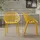 CLP Gartenstuhl Hope Sessel 59 x 59 x 80 cm gelb 2 St.