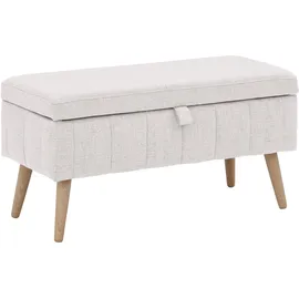 OTTO home Truhenbank AMIRA Beige 81 x 36 x 43 cm