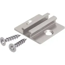 EVN Lichttechnik Montage Clip f.Aluprofile Edelstahl 2er Set NVS