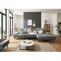 Die planbar Ecksofa DIE PLANBAR "MP-IN23002 L-Form", grau (cyber