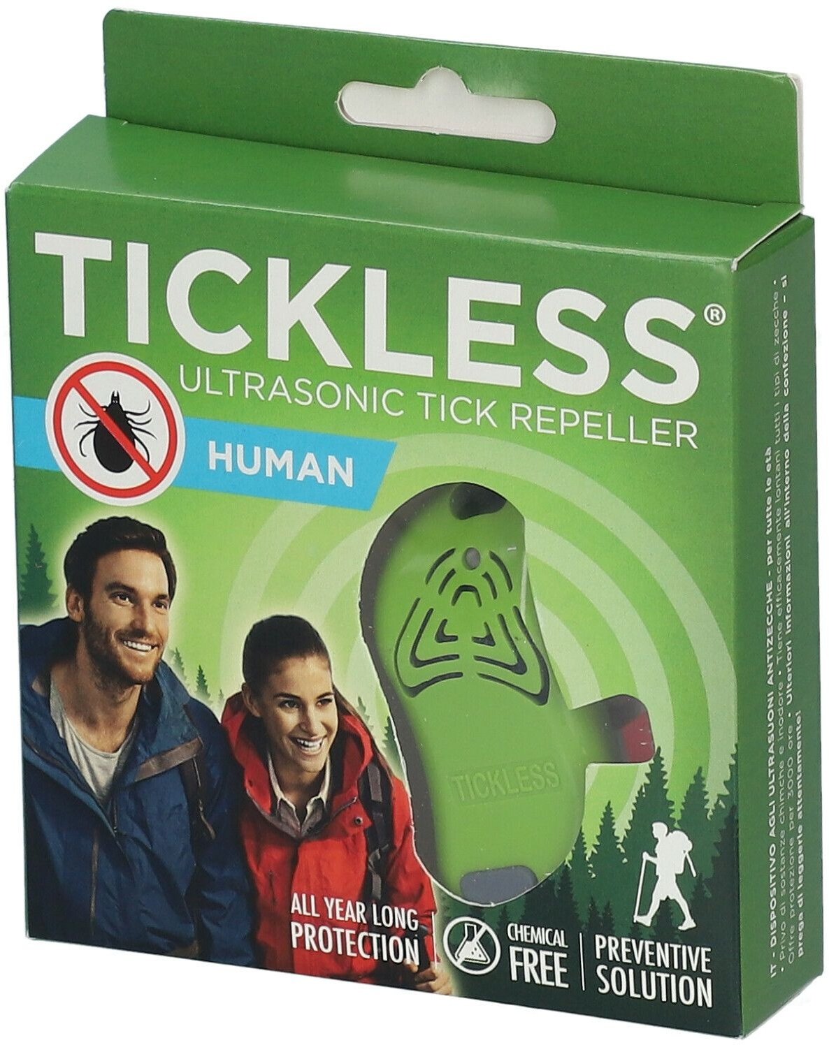 Tickless® Expulseur Ultrasonique Tique/Puce Homme 1 pc(s) Appareil