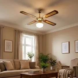 V-Tac Deckenventilator 105 cm Deckenventilator Braun