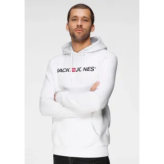 JACK & JONES Hoodie mit Logo in weiß aus Sweatstoff-M