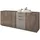 furn.design Sideboard Eiche grau Kommode mit Soft-Close 200 x 80 cm - Grau, Naturbelassen
