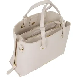 Valentino Sallie Re Shopping Bag Leather Ecru