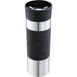CILIO Isoliertrinkbecher VIAGGIO Edelstahl schwarz 0,5 Liter Coffee to go Becher