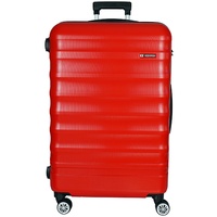 VEGMANN Koffer Groß - Hartschalen 4 Rollen Rollkoffer - Hartschalenkoffer mit Zahlenschloss - 77cm, 115L Zwillingsrollen Boardcase Koffer Trolley Leicht - Suitcase for Travel (Rot,XL)