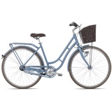 Maxim Cityrad Anno 1902 Wave, 7 Gang Shimano Nexus 7 Rücktritt Schaltwerk, Damenrad Citybike Tiefeinstieg 28 Zoll blau blau 55 cm