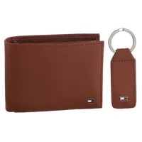 Tommy Hilfiger Eton CC And Coin With Keyfob Cognac