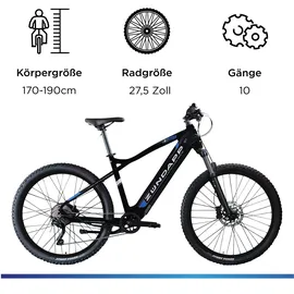 Zündapp Z898 27,5 Zoll RH 48 cm schwarz/blau