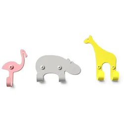 vonbox - Wandhaken Zoo, Savanne (3er-Set)