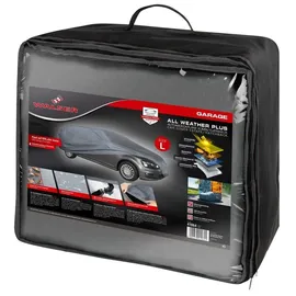 Walser Premium Abdeckplane Auto All Weather Plus Qualitätssieger - Autoplane UV-beständig, Autoabdeck... - Grau