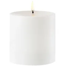 Piffany Uyuni Outdoor LED Stumpenkerze 8,4 x 10 cm weiß