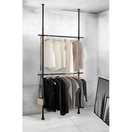 Wenko Teleskop-Garderobensystem Herkules Basic 75-120 x 165-300 x 11 cm