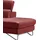 Egoitaliano "Princess, elegantes Designsofa mit erstklassigem Sitzkomfort", inkl. verstellbarem Kopfteil und edle Designmetallfüße rot