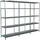 SCHULTE Regalwelt Grundregal Metall 200 cm x 360 cm x 50 cm silberfarben