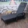 MCW Cesena Relaxliege 197 x 71 x 108 cm grau/anthrazit inkl. Rollen