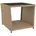 mit Glasplatte Beige Poly Rattan Hartglas