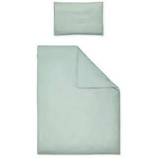 Ehrenkind Ehrenkind® Bettwäsche-Set Feinbiber | 100% Bio-Baumwolle | Standard 100 by Oeko-TEX | 100x135cm + 40x60cm Jade | Bettwäsche 135x100