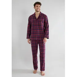 Pyjama, (2 tlg.), mit klassischem Karo-Muster, Gr. 52, rot-dunkel-Karo, , 88912421-52