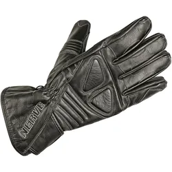 Motorradhandschuhe NERVE "Dark Leather" Gr. XL, schwarz, Handschuhe, XL, Polsterung über den Fingerknöcheln