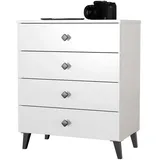 Akord Kommode 60 cm breit ¦ weiß ¦ Maße (cm): B: 60 H: 73