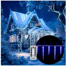 monzana LED Lichterkette Eiszapfen 10 m Blau