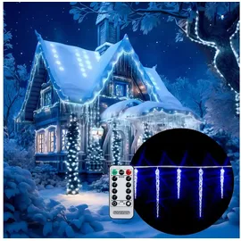 monzana LED Lichterkette Eiszapfen 10 m Blau