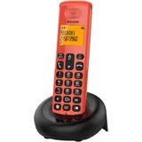 Alcatel E160 DECT-Telefon Anruferidentifikation Schwarz, Rot