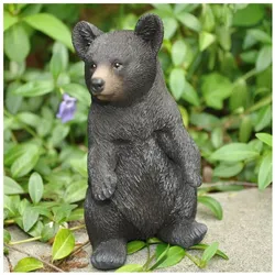 Dazikemo Dekofigur Gartenfigur Schwarzbär
