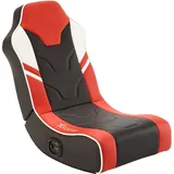 X Rocker Shadow 2.0 Floor Rocker Gaming-Bodensessel für Kinder - Jugendliche mit Audiosystem- schwarz/rot