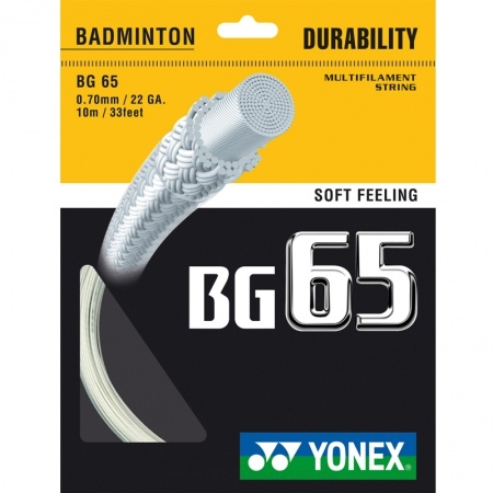 amber - Badmintonsaite - Yonex BG 65, 10m