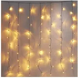 Star Trading Lichtervorhang LED 1,3x1,3 m Gold warmweiß
