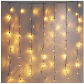 Star Trading Lichtervorhang LED 1,3x1,3 m Gold warmweiß