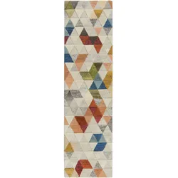 Kadima Design Moderner Teppich in Lebendigen Farben, mit Rutschfestem Rücken `Esk Leo`. 60x230 cm